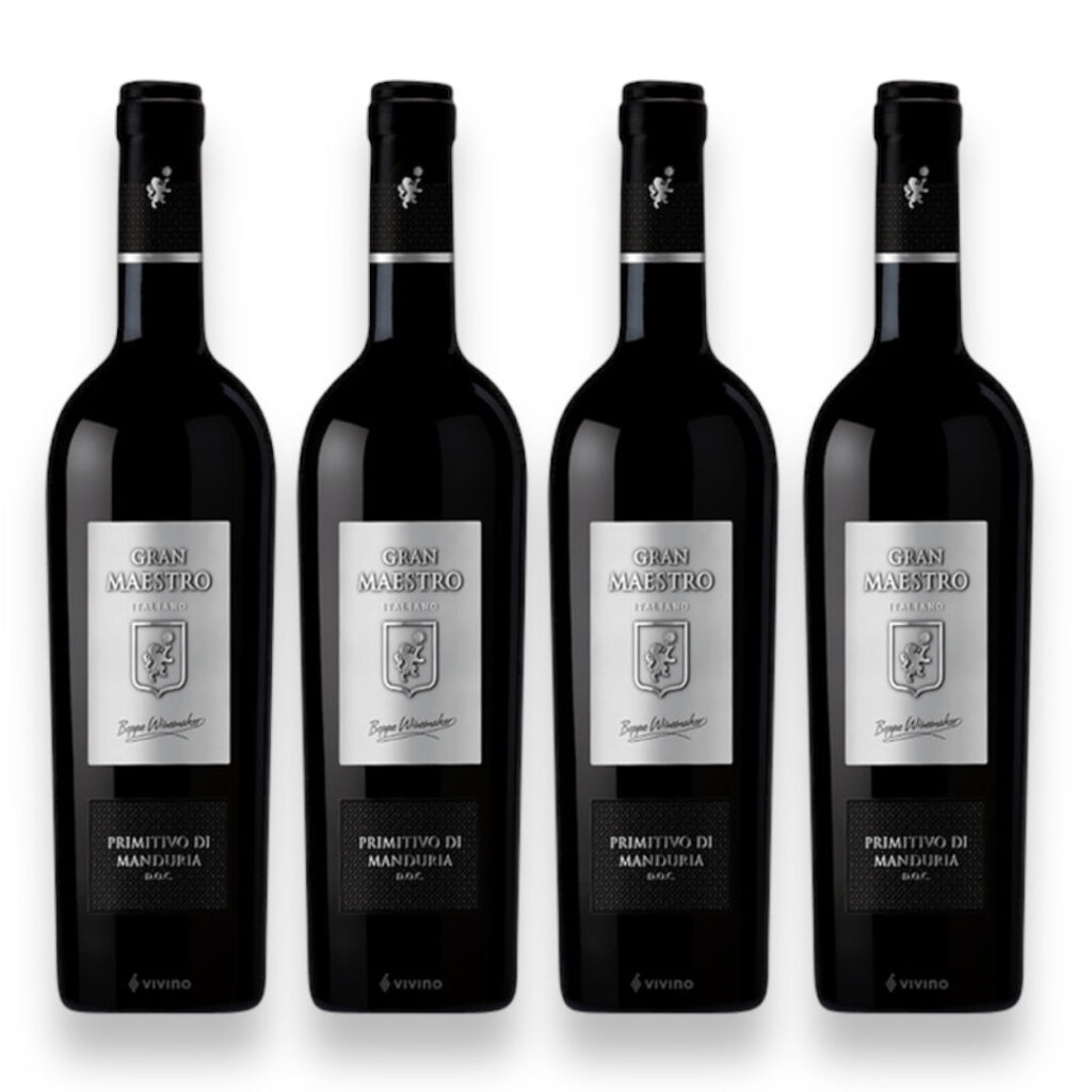 Kit 4 Vinhos Gran Maestro Primitivo di Manduria DOC