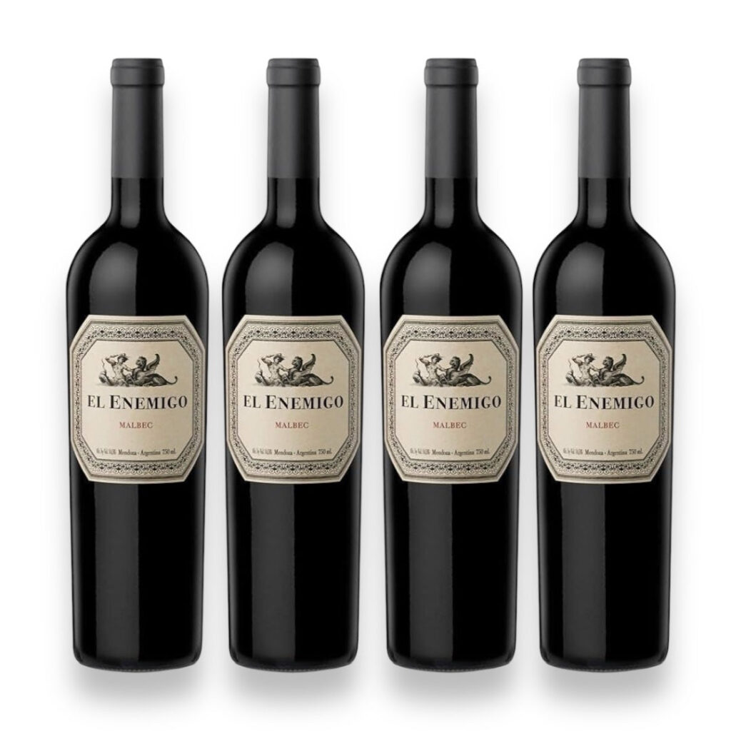 Kit 4 Vinhos Argentino El Enemigo Malbec