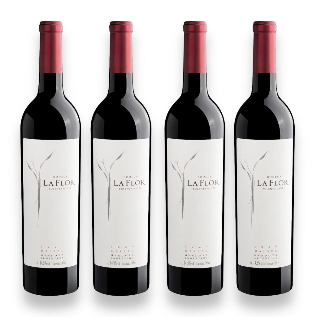 Kit 4 Vinhos Pulenta La Flor Malbec